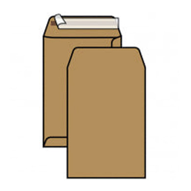 Пакет почтовый (229х324) Крафт, отрывная лента